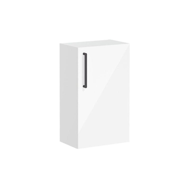 VitrA Root Flat 40cm 1 Door Slim Lower/Base Unit (RH Hinge) – High Gloss White