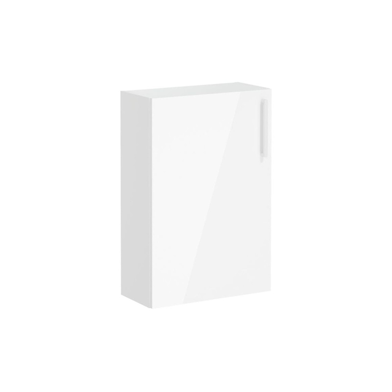 VitrA Root Flat 55cm 1 Door Slim Lower/Base Unit (LH Hinge) – High Gloss White
