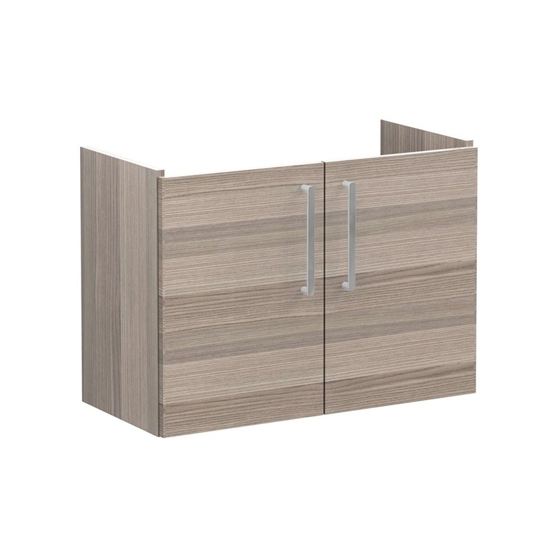 VitrA Root Flat 80cm 2 Door Wall Hung Slim Washbasin Unit – Cordoba