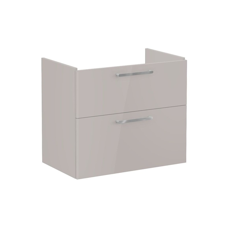 VitrA Root Flat 80cm 2 Drawer Washbasin Unit – Bright Sahara Beige