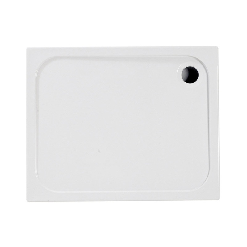 45mm Low Profile  Rectangular Tray & Waste – White