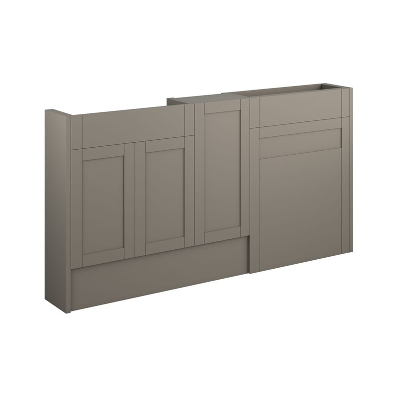 Clarence 1536mm Slim Basin, WC & 1 Door Unit Pack – Matt Stone
