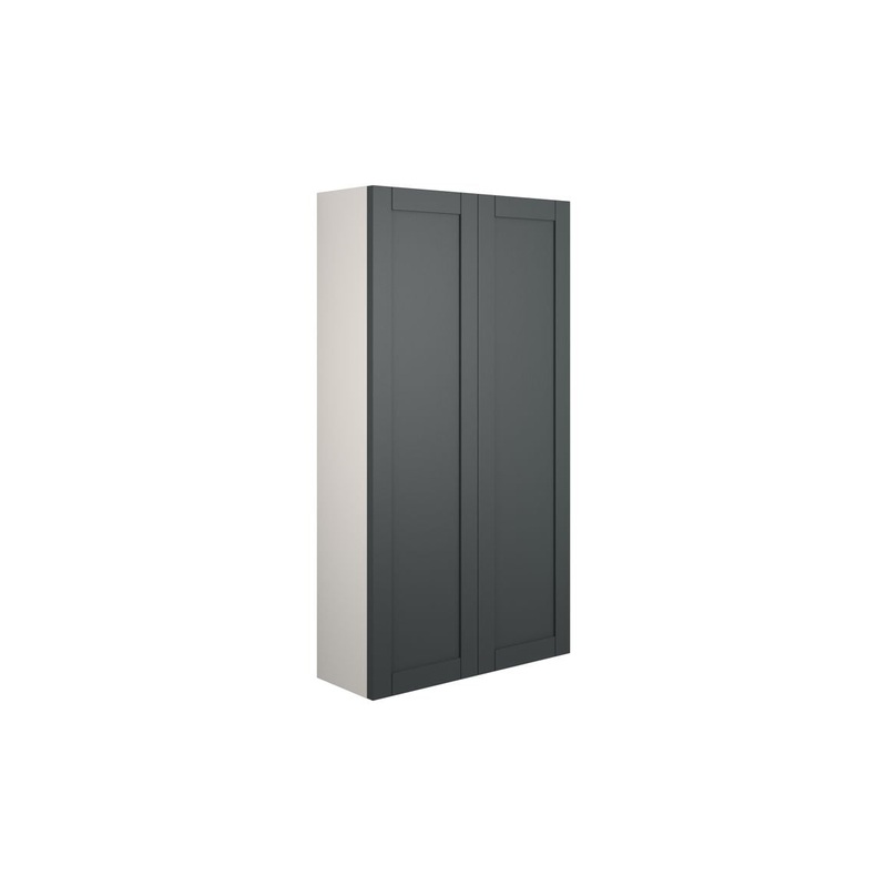 Clarence 600mm Slim 2 Door Storage Unit – Matt Graphite Grey
