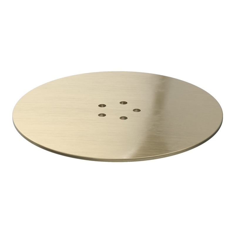 Low Profile Tray Waste Cover – Brushed Brass