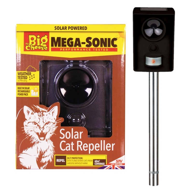 The Big Cheese Mega-Sonic – Solar Cat Repeller
