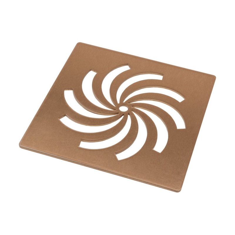 Ultra-Slim Tray Waste Cover – Brushed Bronze