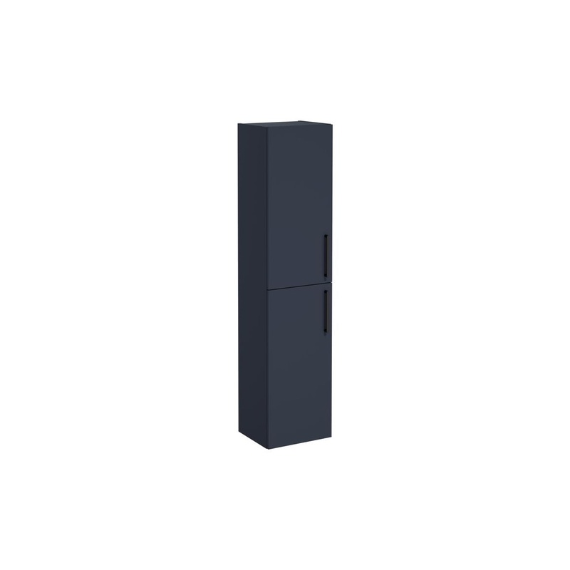 VitrA Root Flat 40cm 2 Door Tall Unit (LH Hinge) – Matt Dark Blue