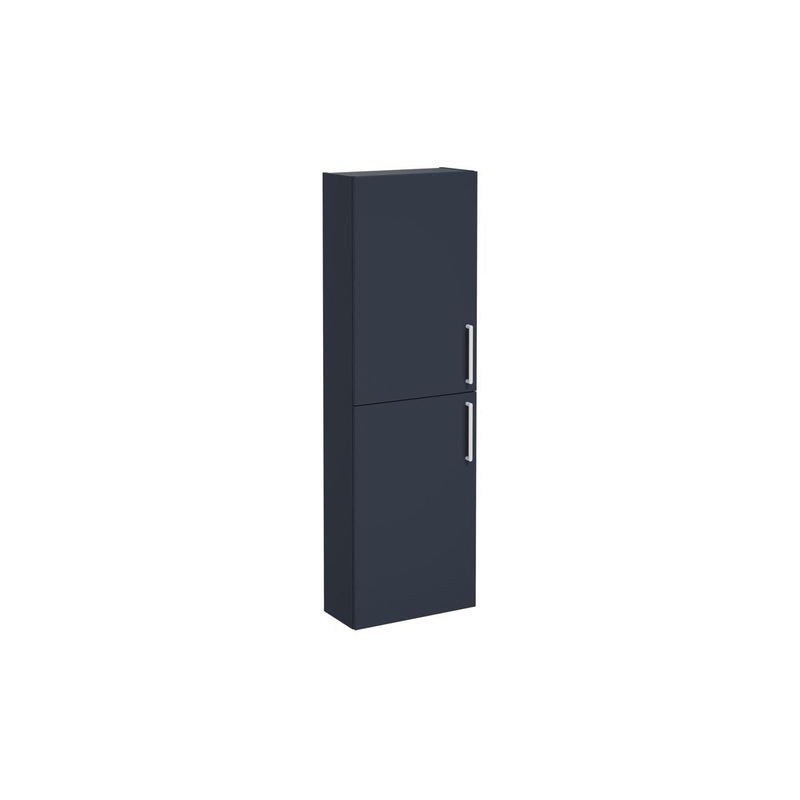 VitrA Root Flat 55cm 2 Door Slim Tall Unit (LH Hinge) – Matt Dark Blue