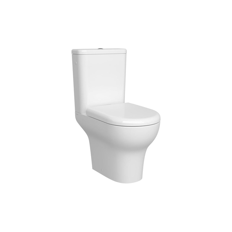VitrA Zentrum SmoothFlush Open Back Close Coupled Pan Only – White
