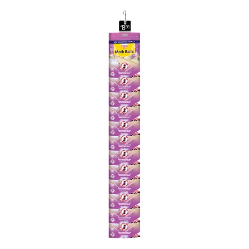 Zero In Moth Balls – 10 Sachets, Clip 24