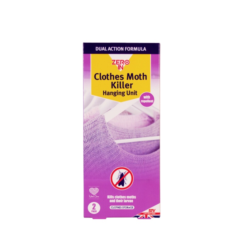 Zero In Moth Killer Hanging Unit – Twin Pack