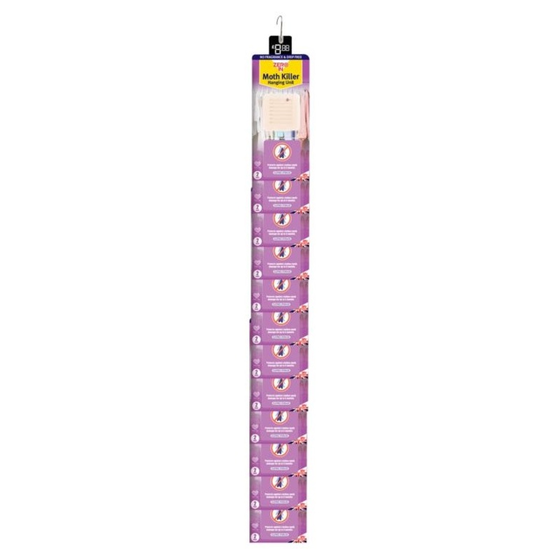 Zero In Moth Killer Hanging Units – Pack of 2 (24 Clips)