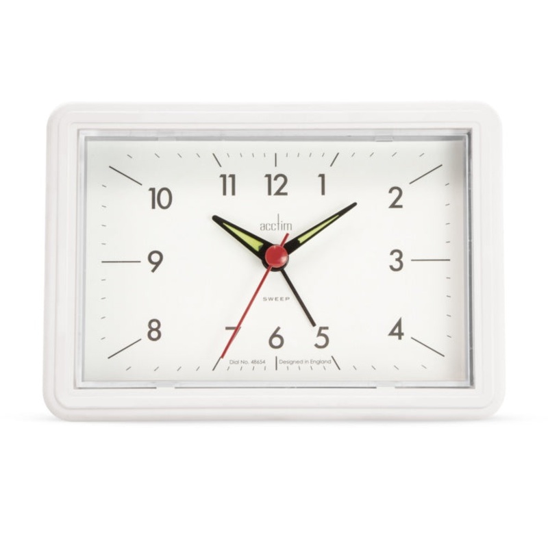 Drake Non Ticking Alarm Clock|Buttermilk|French Blue|Honey|Mint Humbug|White