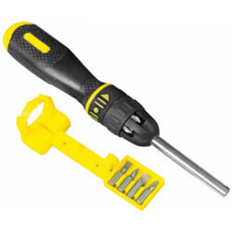 Stanley Multibit Ratchet Screwdriver + 10 Bits Number of Pieces – 11