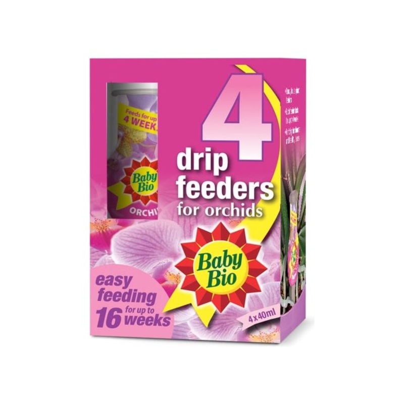 Baby Bio Orchid Drip Feeders|4 x 40ml|40ml