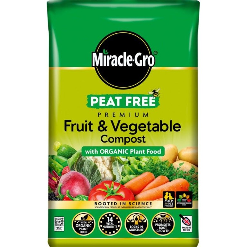 Miracle-Gro Organic Fruit & Veg Peat Free Compost