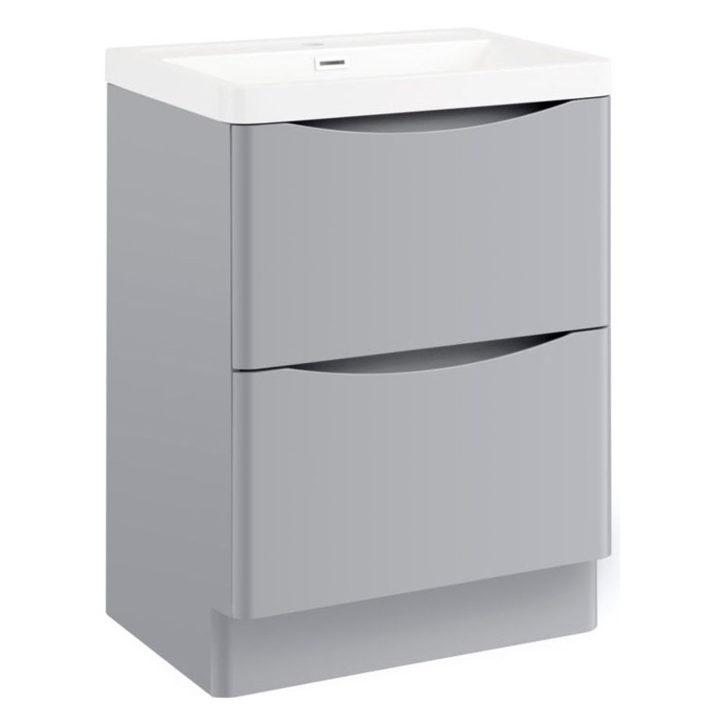 SP Ocata Grey Floor Standing Vanity Unit