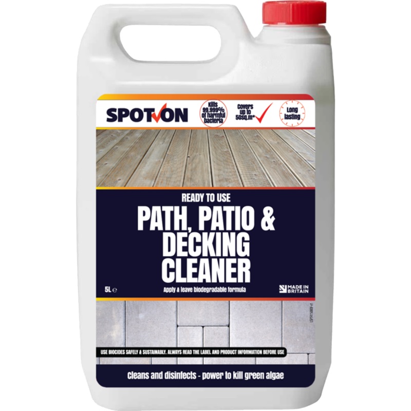 Spot On Path, Patio & Decking Cleaner RTU 5L