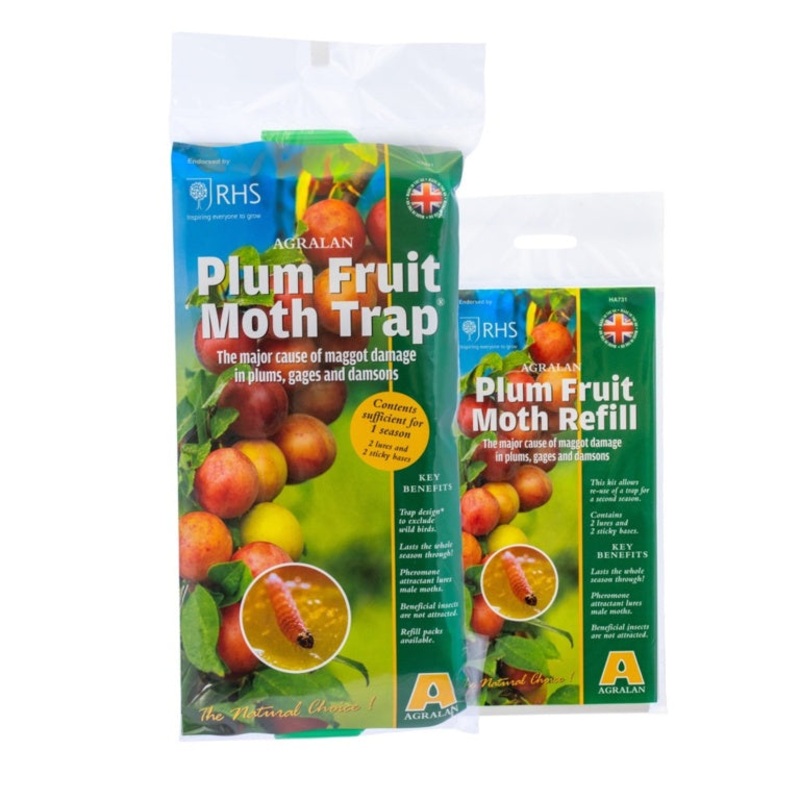 Agralan Plum Fruit Moth Trap|Protects up to 3 trees|Refill