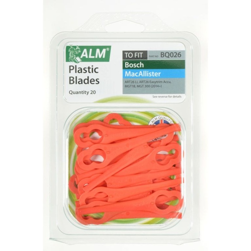 ALM Plastic Blades – Red|Pack of 20