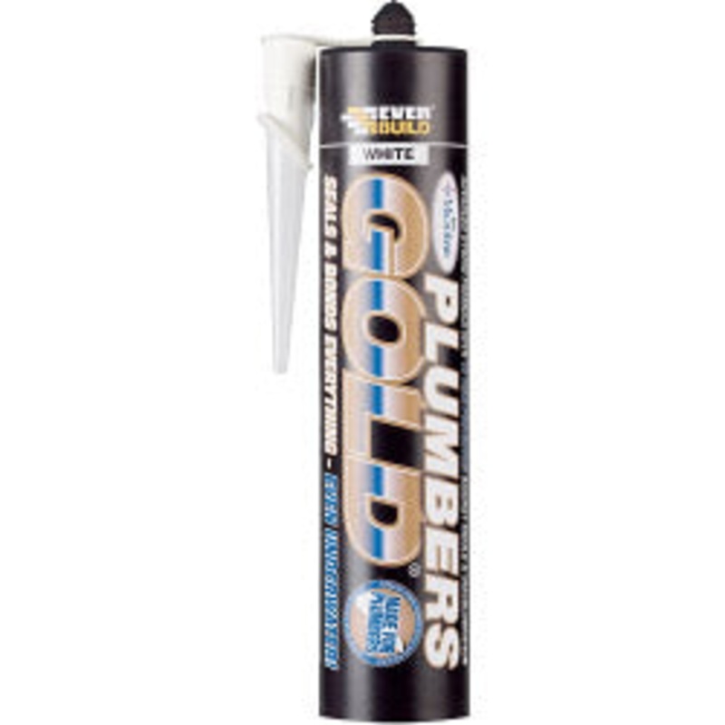 Everbuild Plumbers Gold|Clear|White