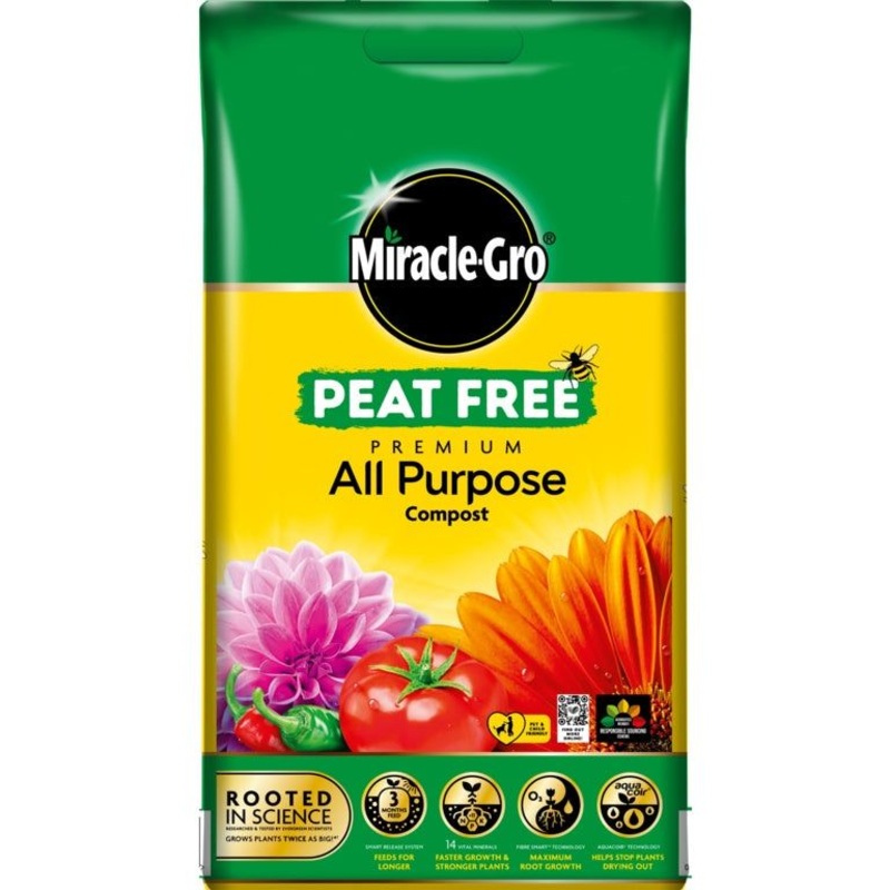 Miracle-Gro Premium All Purpose Peat Free Compost
