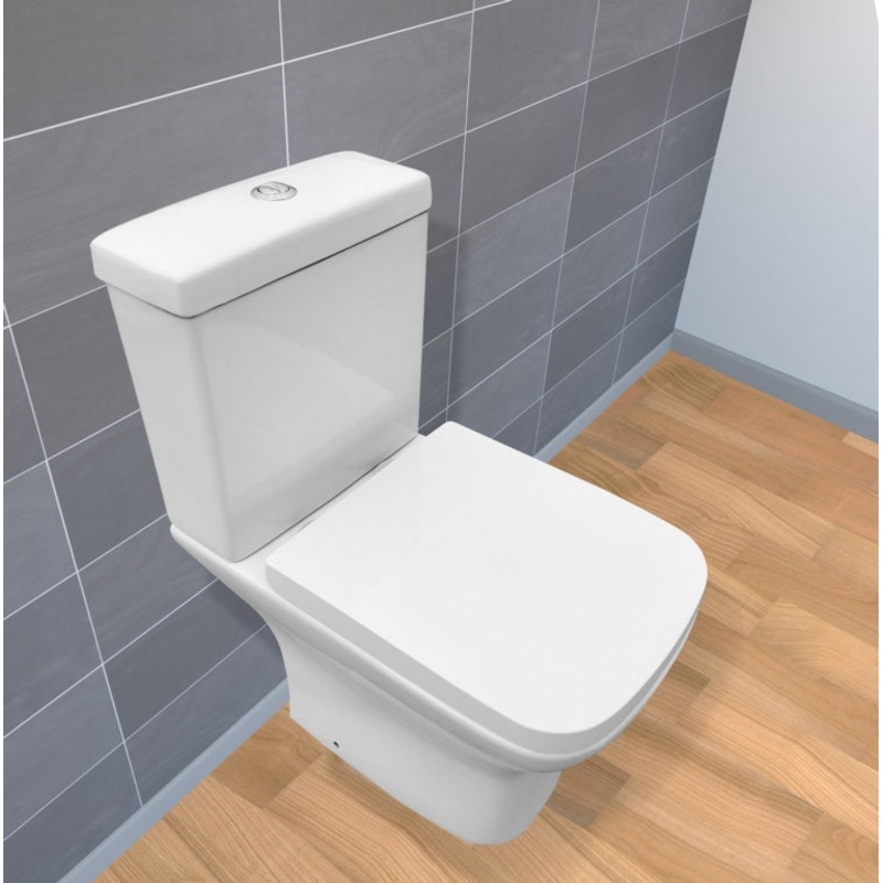 SP Pure Rimless One Box Toilet & Seat W: 375mm H: 780mm D: 605mm