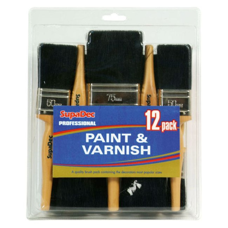 SupaDec Professional Paint & Varnish Set  12 Piece