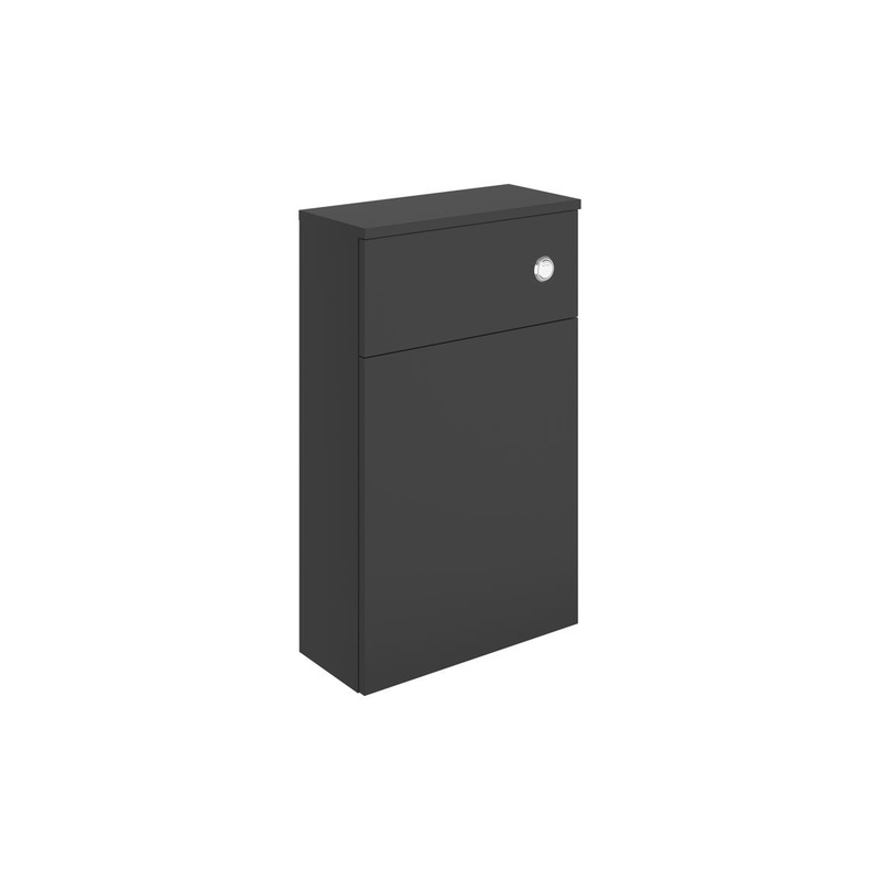 Canoe 500mm WC Unit – Matt Black & Glass