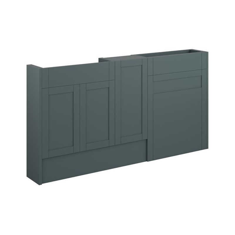 Clarence 1536mm Slim Basin, WC & 1 Door Unit Pack – Matt Green Camo