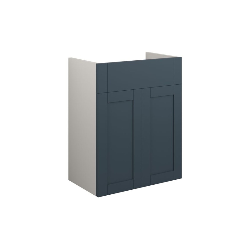 Clarence 500mm Standard Basin Unit – Matt Arley Blue