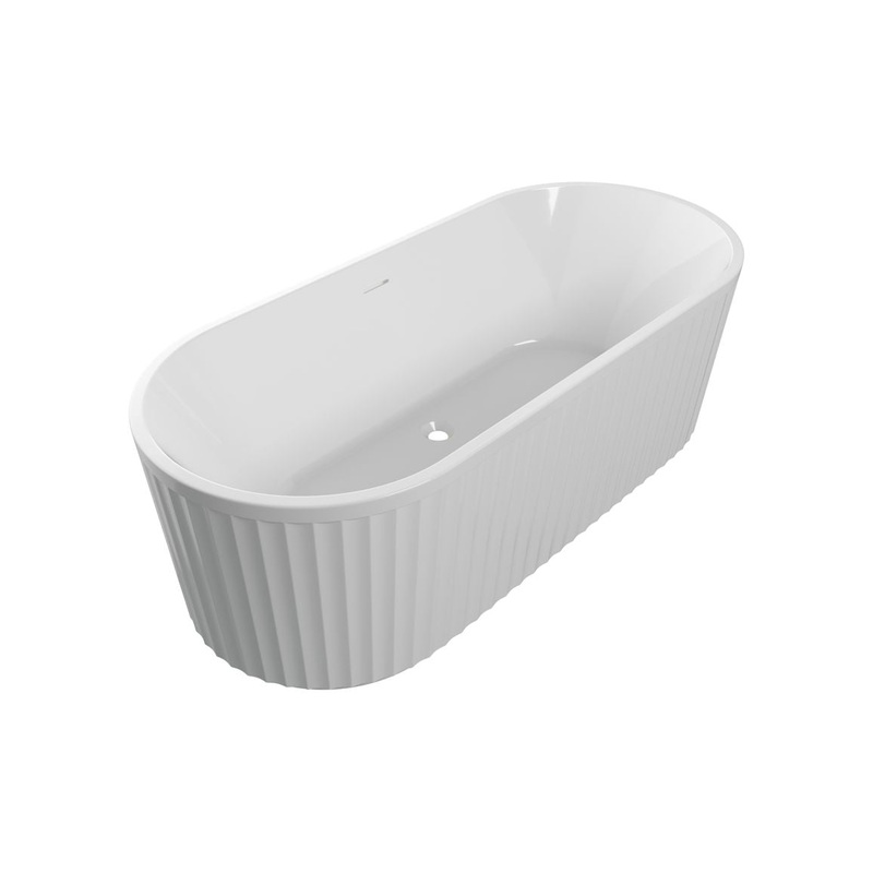 Milan Fluted Freestanding 0TH Bath