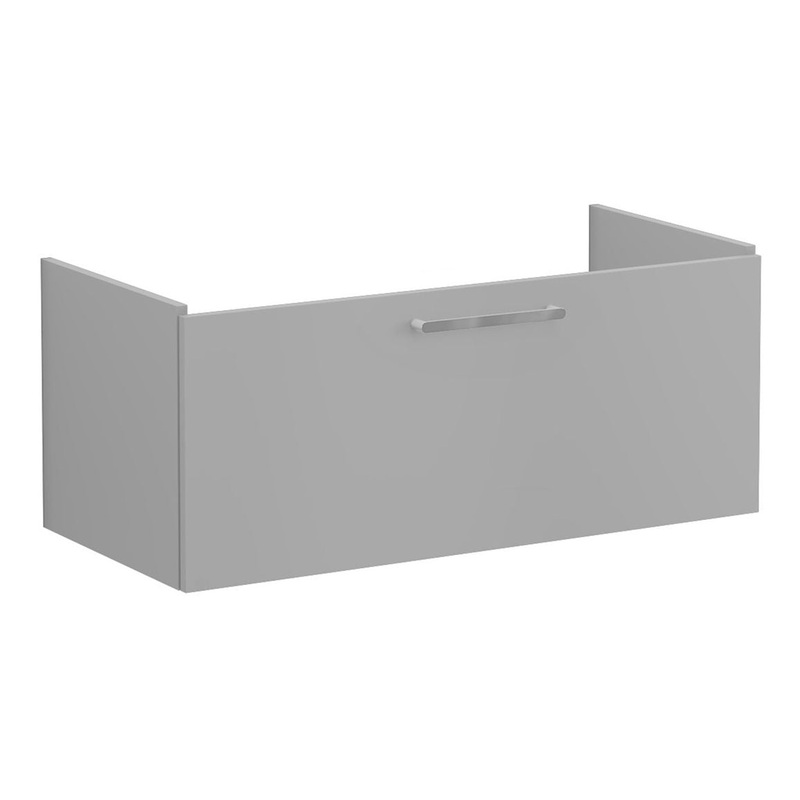 VitrA Root Flat 100cm 1 Drawer Washbasin Unit – Matt Rock Grey