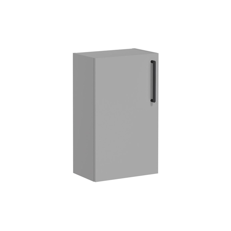 VitrA Root Flat 40cm 1 Door Slim Lower/Base Unit (LH Hinge) – Matt Rock Grey