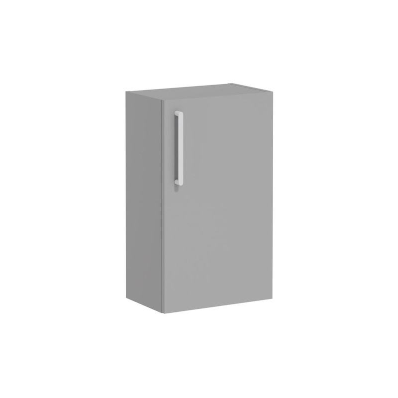VitrA Root Flat 40cm 1 Door Slim Lower/Base Unit (RH Hinge) – Matt Rock Grey