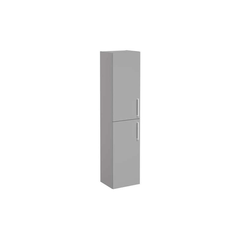 VitrA Root Flat 40cm 2 Door Tall Unit (LH Hinge) – Matt Rock Grey