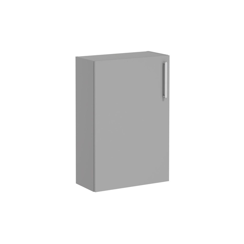 VitrA Root Flat 55cm 1 Door Slim Lower/Base Unit (LH Hinge) – Matt Rock Grey
