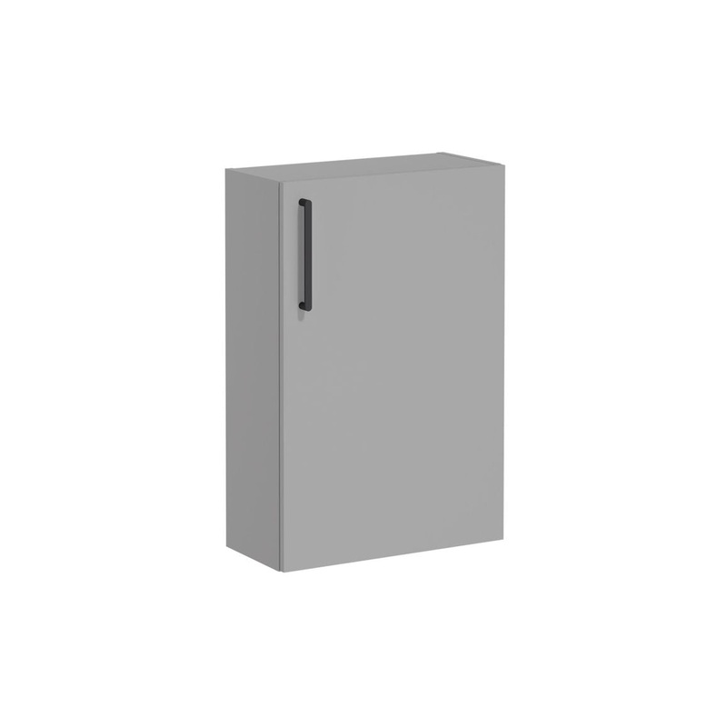 VitrA Root Flat 55cm 1 Door Slim Lower/Base Unit (RH Hinge) – Matt Rock Grey