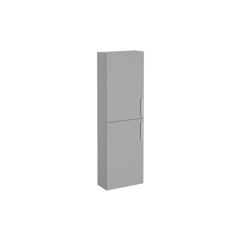 VitrA Root Flat 55cm 2 Door Slim Tall Unit (LH Hinge) – Matt Rock Grey