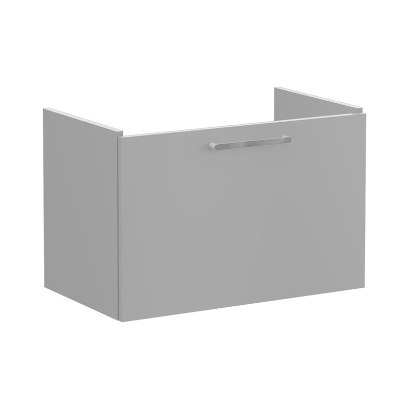 VitrA Root Flat 80cm 1 Drawer Washbasin Unit – Matt Rock Grey