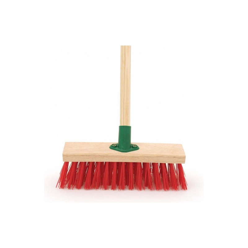 Hill Brush Red PVC Brush & Handle 11