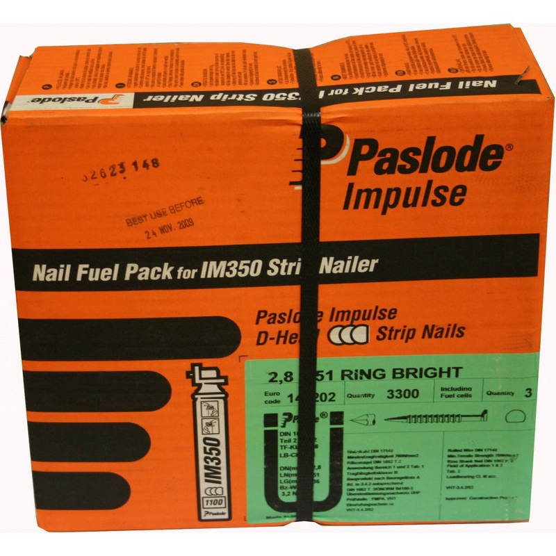 Paslode Ring Elgv Nails|51 X 2.8|63 X 2.8|75 X 3.1