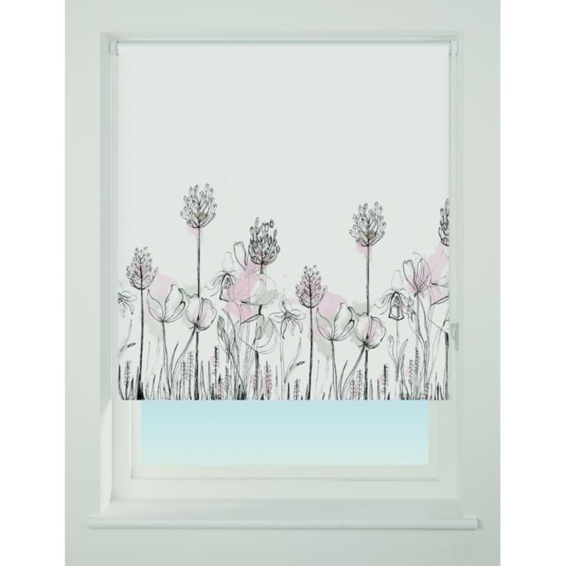 Universal Roller Blind  Floral Border