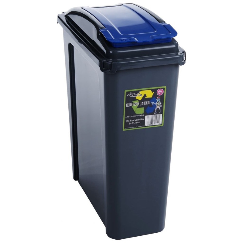 Wham Recycling Bin 25Ltr|Blue|Green|Red|Yellow