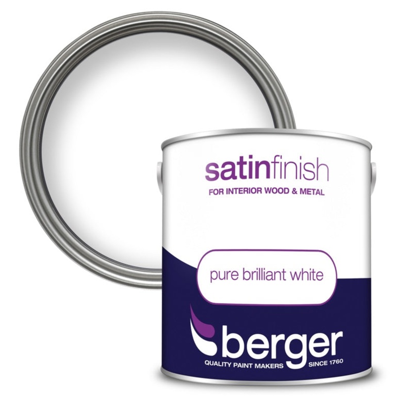 Berger Satin Finish 2.5L|Pure Brilliant White