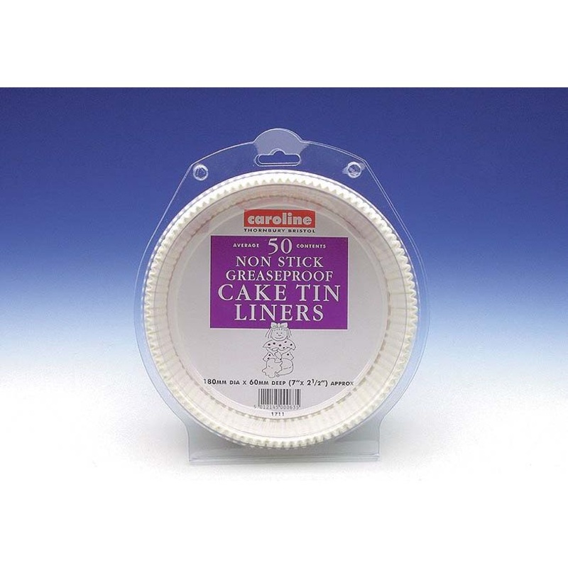 Caroline Round Cake Tin Liner|7, 50 Pack