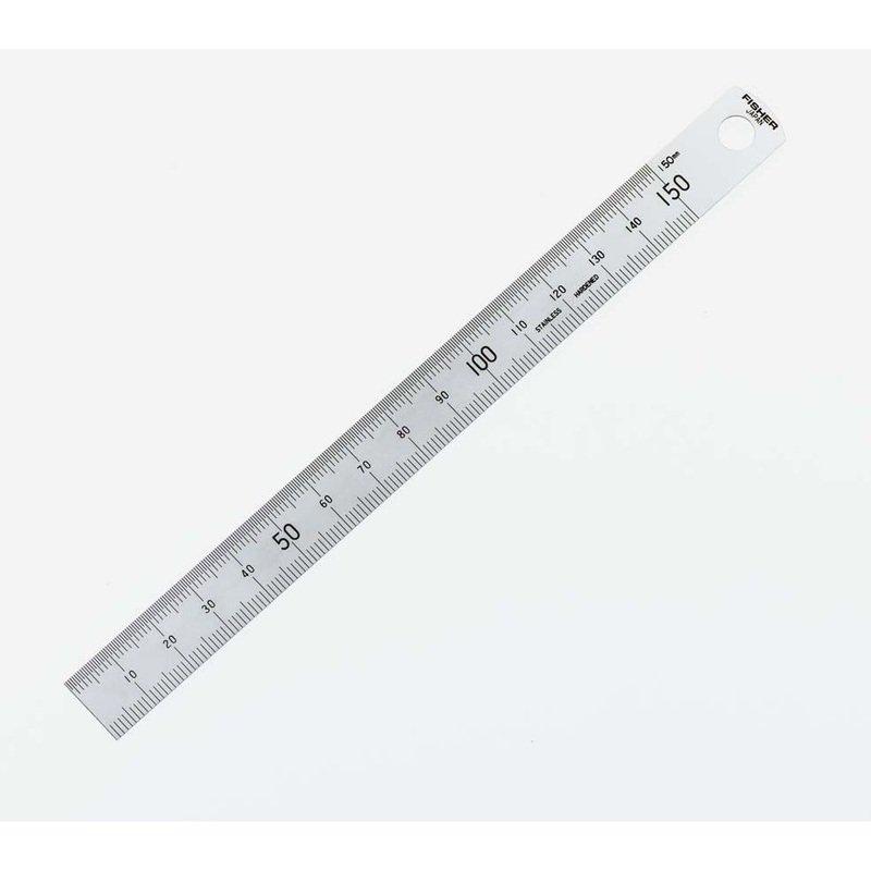 Fisher Satin Chrome Rule|6/150mm|12/300mm|24/600mm