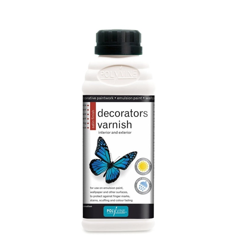 Polyvine Satin Decorators Varnish 500ml