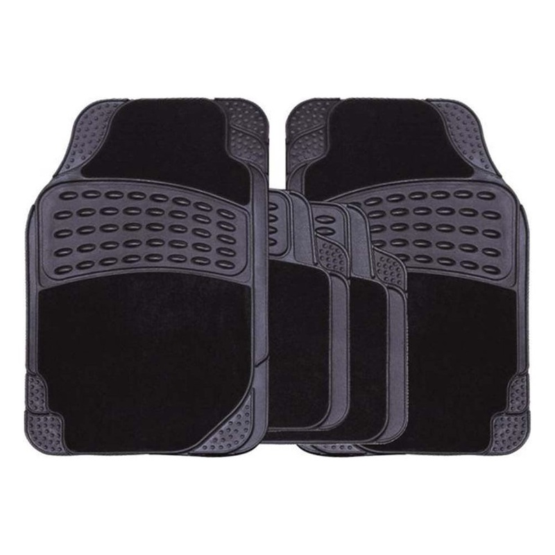 Streetwize Rubber Carpet Mat Set 4 Piece