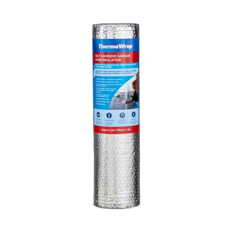 ThermaWrap Self-Adhesive Garage Door Insulation – 750mm x 8m
